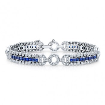 Diamond and Sapphire Bracelet